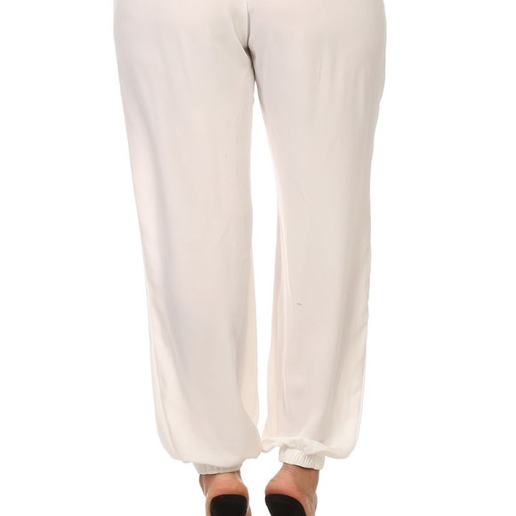 Cream Color Jogger Pant - Picture 4 of 4